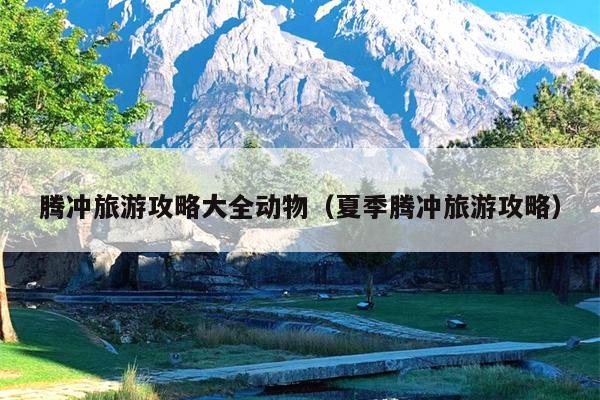 腾冲旅游攻略大全动物（夏季腾冲旅游攻略）