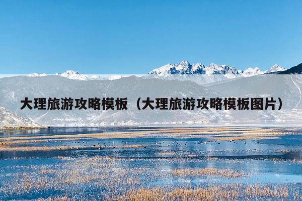 大理旅游攻略模板（大理旅游攻略模板图片）