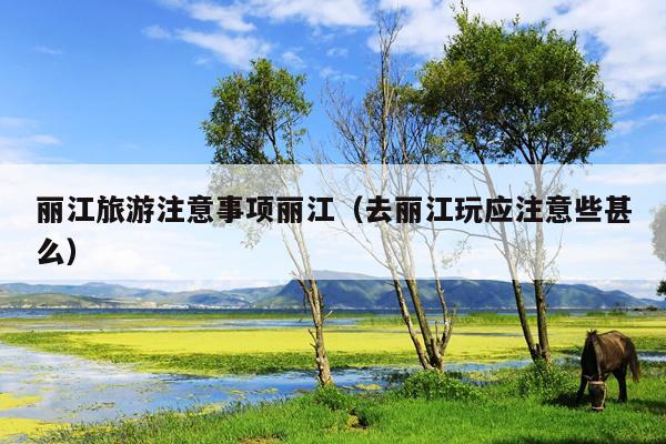 丽江旅游注意事项丽江（去丽江玩应注意些甚么）