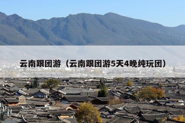 云南跟团游（云南跟团游5天4晚纯玩团）