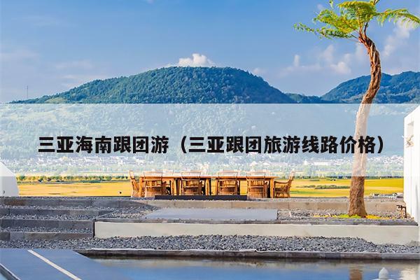 三亚海南跟团游（三亚跟团旅游线路价格）