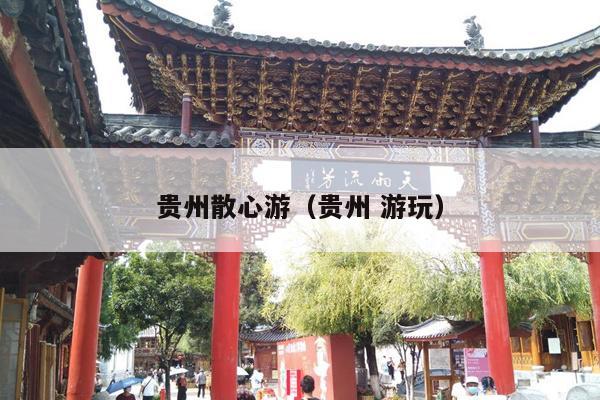 贵州散心游（贵州 游玩）