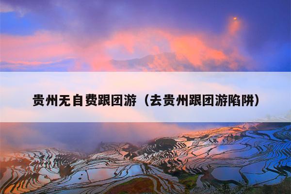 贵州无自费跟团游（去贵州跟团游陷阱）