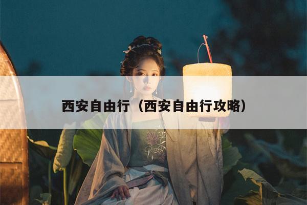 西安自由行（西安自由行攻略）